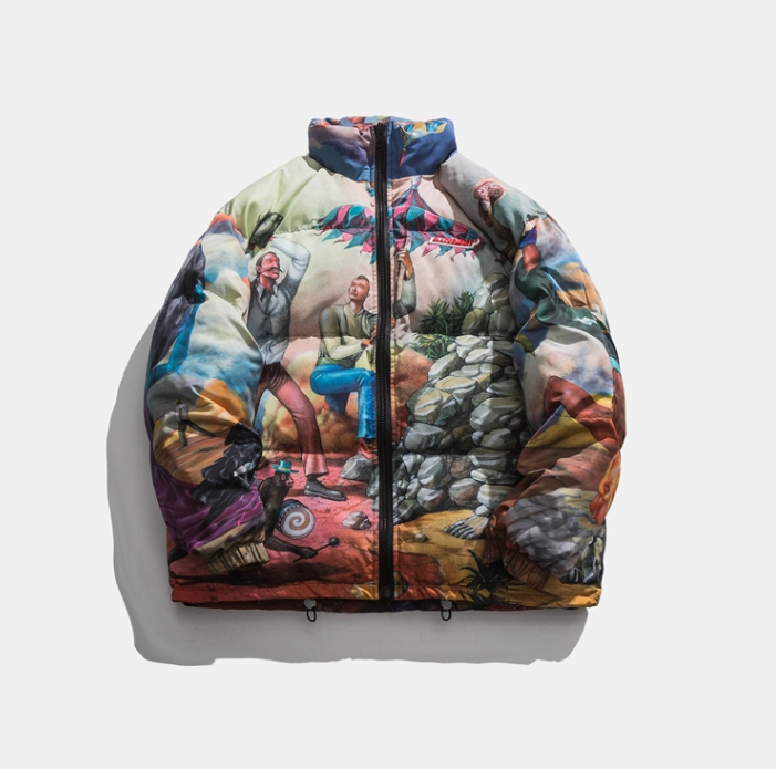大阪店WEB限定受注制【Chikashitsu +】high neck bomber jacket