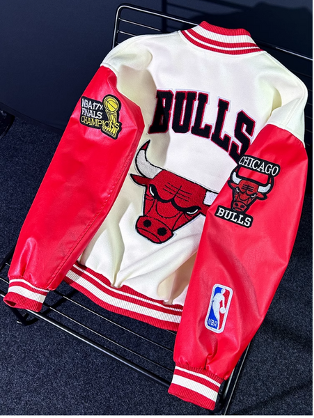 PRO BULLS BASKETBALL EMBROIDERED VARSITY UNISEX COLLEGE JACKET