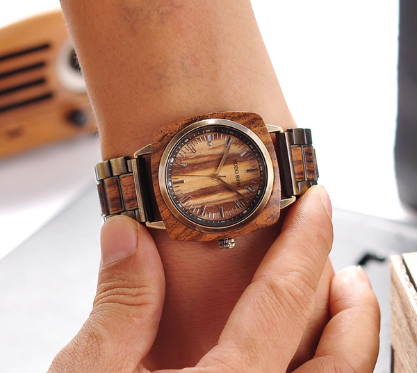 BOBO BIRDVINTAGE TRENDY DESIGN UNISEX WOODEN WATCH