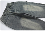 UNAPS DISTRESSED DIRTYFIT VINTAGE DENIM JEAN SWEATPANTS