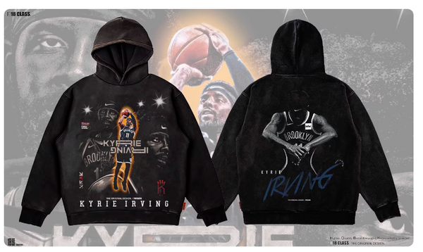 KYRIE IRVING STREETBALL STYLE BASKETBALL COMBINED TEES AND HOODIE