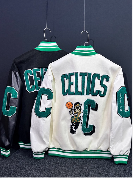 CHAMPO BOSTONS EMBROIDERED BASKETBALL VARSITY COLLEGE JACKET