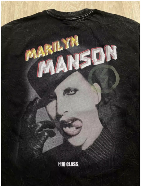 MARILYN MANSON SUPER STAR VINTAGE SWEATSHIRT WITH HOODIE