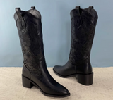 VINTAGE WESTERNER COWGIRLS HIGH HEELED LEATHER BOOTS