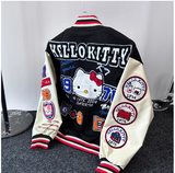 HELLO KITT PREMIUM DESIGN UNISEX VARSITY JACKET