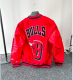 BASKETBALL BULLERS EMBROIDERED CASUAL VASITY JACKET