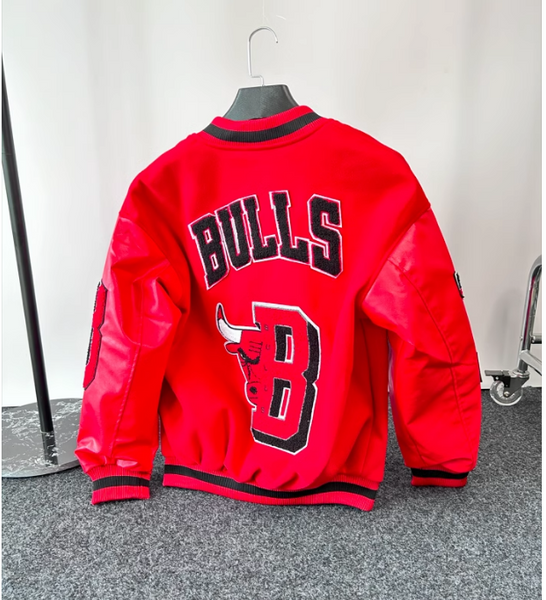 BASKETBALL BULLERS EMBROIDERED CASUAL VASITY JACKET