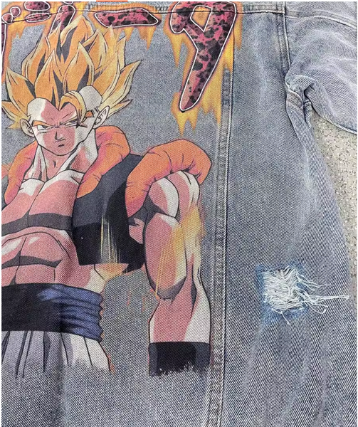 GOGETA DRAGON BALL ANIME DENIM JACKET