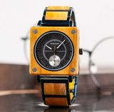 BOBO BIRD TECHZO SQUARE UNISEX WOODEN WATCH