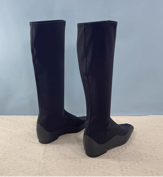 ROXAPE FLAUNT SUPERMODEL KNEE-HIGH BOOTS WITH HIDDEN HEELS