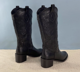 VINTAGE WESTERNER COWGIRLS HIGH HEELED LEATHER BOOTS