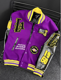 BASKETBALL LA LOS ANGLES EMROIDERED UNISEX VARSITY JACKET