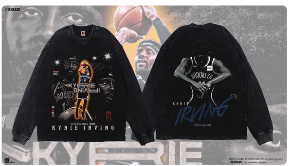 KYRIE IRVING STREETBALL STYLE BASKETBALL COMBINED TEES AND HOODIE