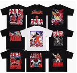 DKTN AKIRA VINTAGE CARTOON PRINT BOOTLEG CREW NECK T SHIRTS