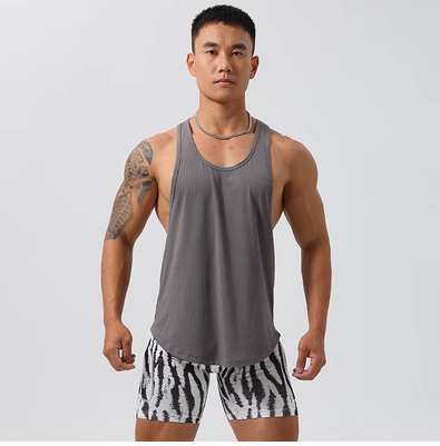 Goodfellow Mens Solid Gray Tank Top Size M Medium Summer Beach Gym Workout  