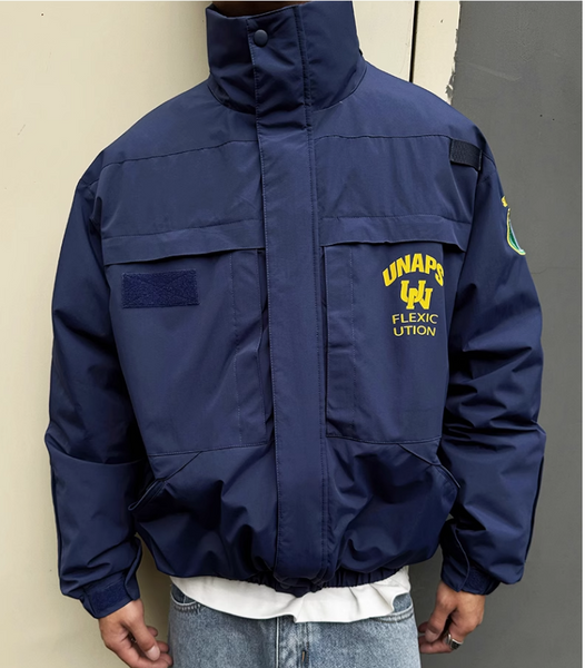 UNAPS SINRO FLEXICUTION DUCK DOWN PUFFER BOMBER JACKET