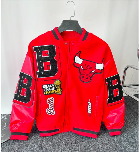 BASKETBALL BULLERS EMBROIDERED CASUAL VASITY JACKET