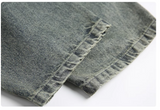 UNAPS DISTRESSED DIRTYFIT VINTAGE DENIM JEAN SWEATPANTS