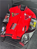 PRO BULLS BASKETBALL EMBROIDERED VARSITY UNISEX COLLEGE JACKET