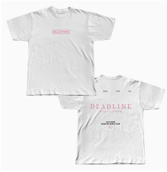 BLACK WORLD PINK TOUR MERCH UNISEX TEE SHIRTS