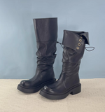 JIALINNA MARTIN OVER THE KNEE CHUNKY SOLE WOMEN'S BOOTS