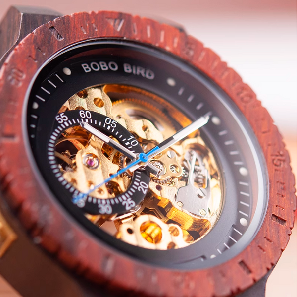 BOBO BIRD AUTOMATIC MECHANICAL WOODEN WATCH