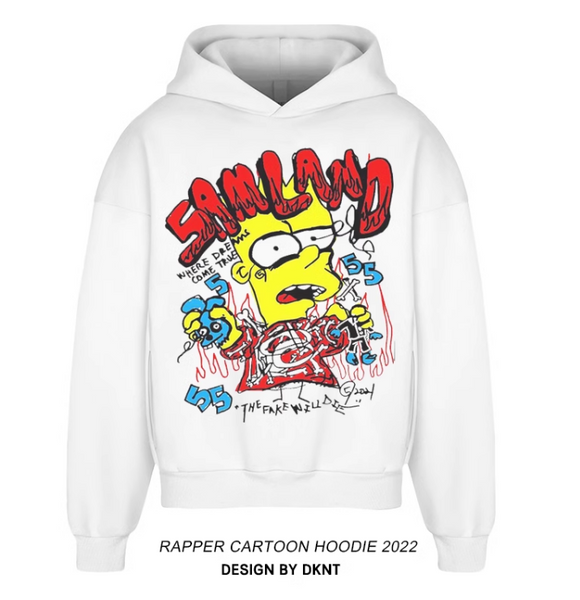 DKNT RAPPER GRAFFITI CARTOON GRAPHIC HOODIES