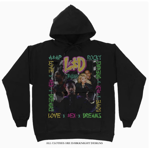 DKNT ASAP GRAPHIC ROCKY HIPHOP STYLE UNISEX HOODIE