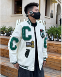 CHAMPO BOSTONS EMBROIDERED BASKETBALL VARSITY COLLEGE JACKET