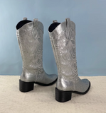 VINTAGE WESTERNER COWGIRLS HIGH HEELED LEATHER BOOTS