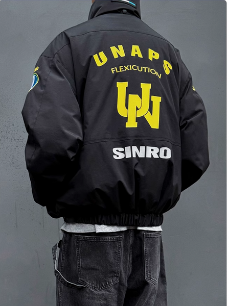 UNAPS SINRO FLEXICUTION DUCK DOWN PUFFER BOMBER JACKET