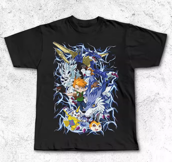SANE DIGIMON GABUMON ANIME UNISEX VINTAGE T SHIRTS