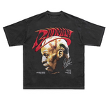 ICONIC LEGENDARY BASKETBALL PLAYER RODMAN PRINT T SHIRTS