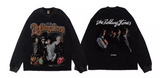 ROLLING STONES VINTAGE ROCK AND ROLL IMMORTALITY T SHIRT WITH SWEATSHIRT