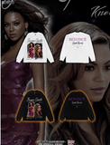 BEYONCE QUEEN BEY ICONIC VINTAGE COMBINED CREWNECK TEE AND SWEATSHIRT