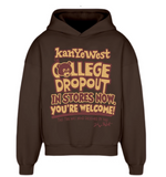 DKNT WEST COLLEGE DROPOUT PULLOVER BEAR PRINT UNISEX HOODIE