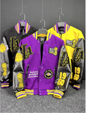 BASKETBALL LA LOS ANGLES EMROIDERED UNISEX VARSITY JACKET