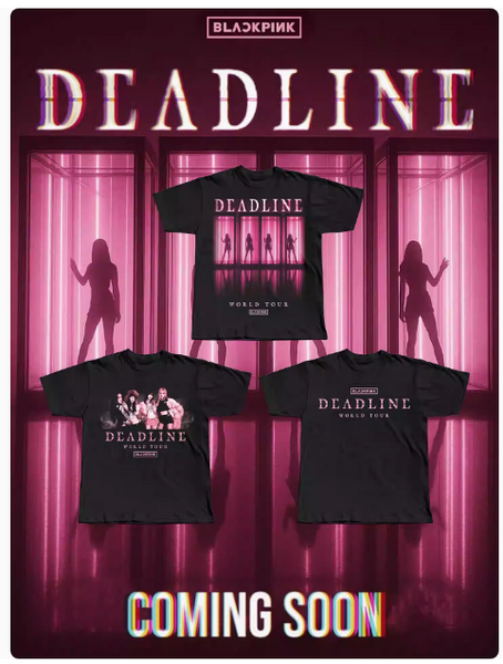 BLACK WORLD PINK TOUR MERCH UNISEX TEE SHIRTS