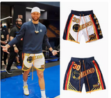 GOLDEN CURRY CHAMPION BASKETBALL SHORTS WITH DOUBLE LAYER