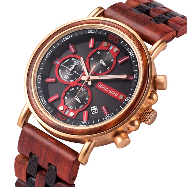 BOBO BIRD LUXURY URBAN STYLE WOODEN WATCH