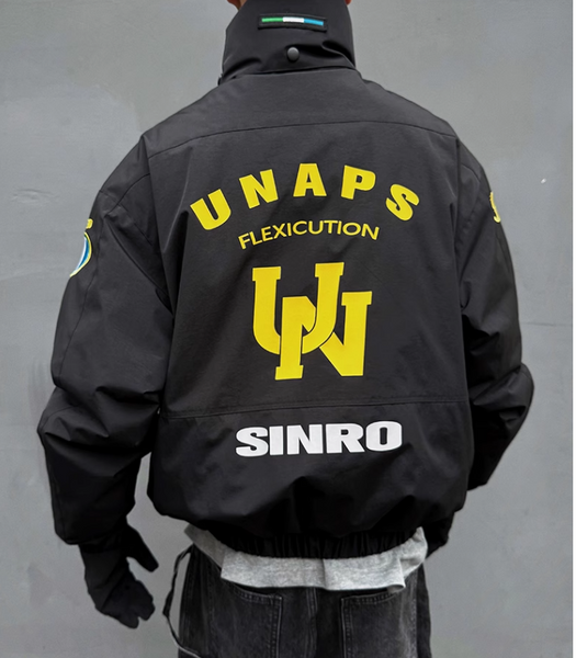 UNAPS SINRO FLEXICUTION DUCK DOWN PUFFER BOMBER JACKET