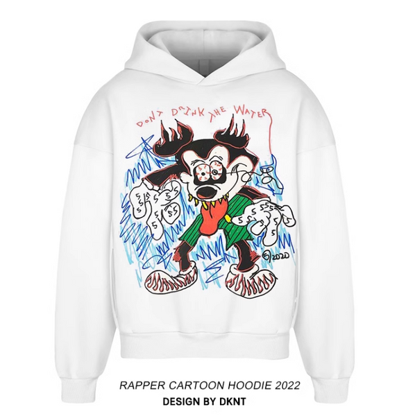 DKNT RAPPER GRAFFITI CARTOON GRAPHIC HOODIES