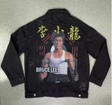 DRAGON BRUCE LEE RETRO KUNG FU DENIM JACKET