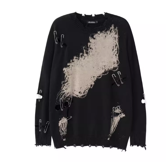 エンフォルド KNIT COMBINATION PULLOVER ダークネイビー エンフォルド ASYMMETRY VOLUME-SLEEVE PULLOVER