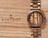 BOBO BIRDVINTAGE TRENDY DESIGN UNISEX WOODEN WATCH