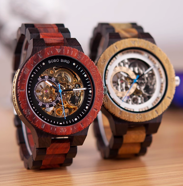 BOBO BIRD AUTOMATIC MECHANICAL WOODEN WATCH