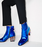JUCOQU LTTL PERFORMANCE STAGE ANKLE BOOTS IN BLUE