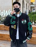 CHAMPO BOSTONS EMBROIDERED BASKETBALL VARSITY COLLEGE JACKET