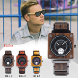 BOBO BIRD TECHZO SQUARE UNISEX WOODEN WATCH