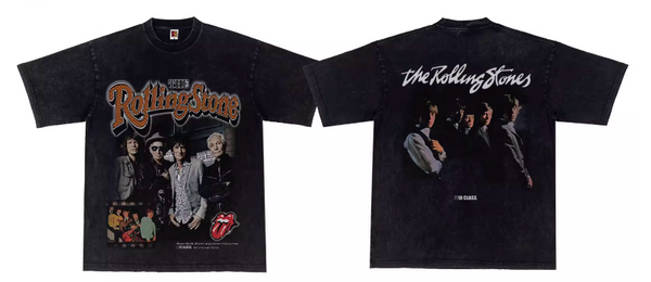 ROLLING STONES VINTAGE ROCK AND ROLL IMMORTALITY T SHIRT WITH SWEATSHIRT